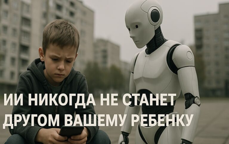 ИИ никогда не станет другом вашему ребенку